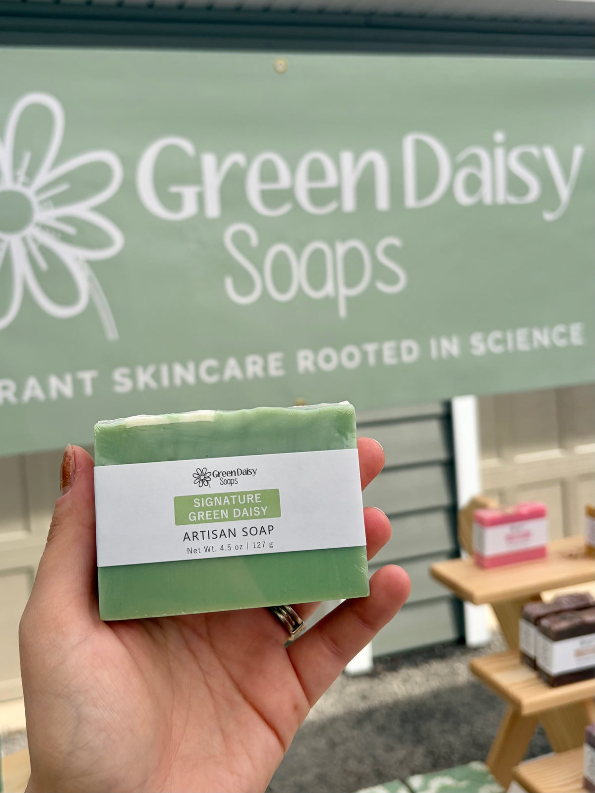 Signature Green Daisy Artisan Soap